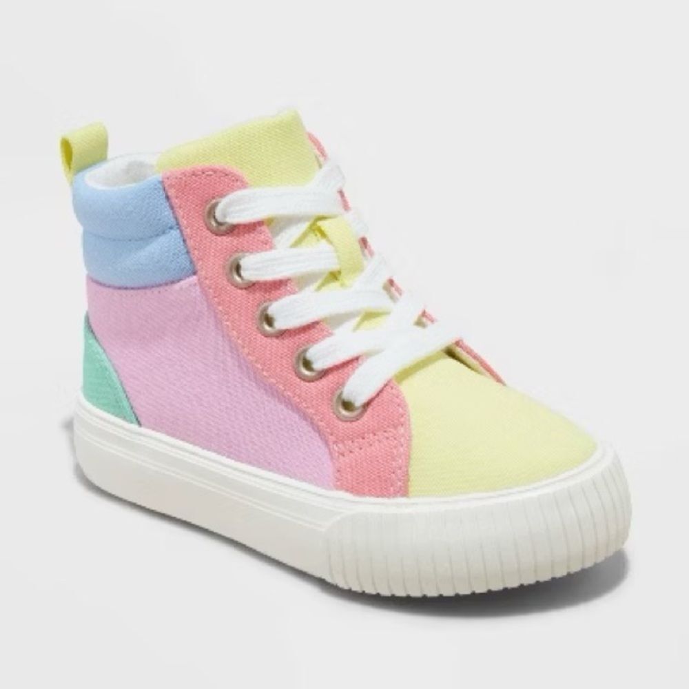 Toddler Girls' Nabi Colorblock Lace-Up Zipper Sneakers - Cat & Jack